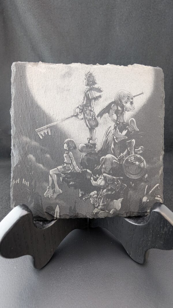 Kingdom Hearts-themed stone coaster + plastic carrier - Image 9