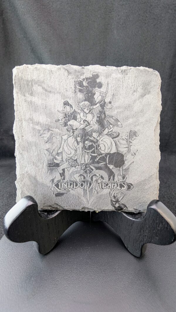 Kingdom Hearts-themed stone coaster + plastic carrier - Image 7