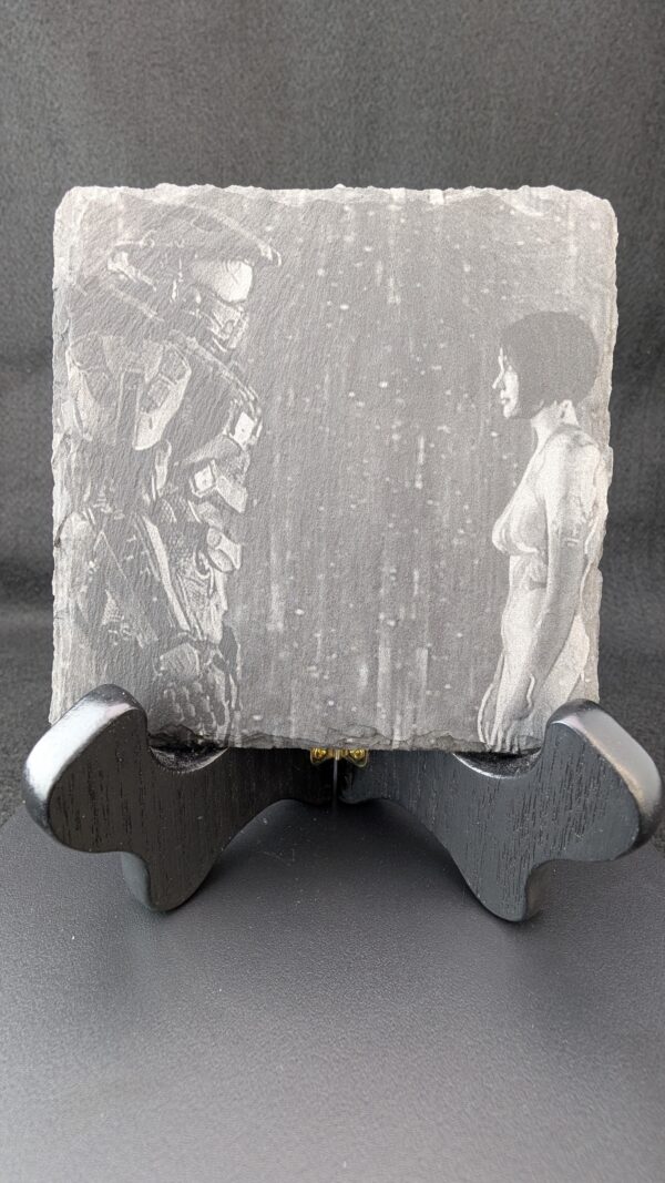 Halo-themed coaster - Halo 4 Chief & Cortana