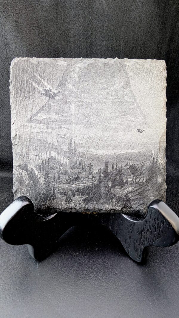 Halo-themed coaster - View from Halo