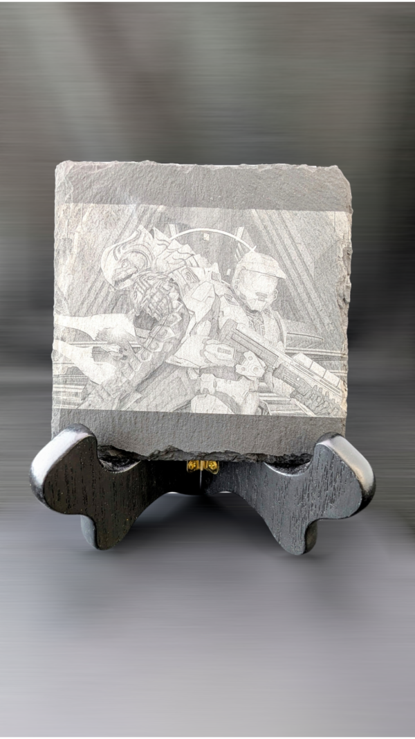 Halo-themed coaster - Halo 2 Chief & Arbiter