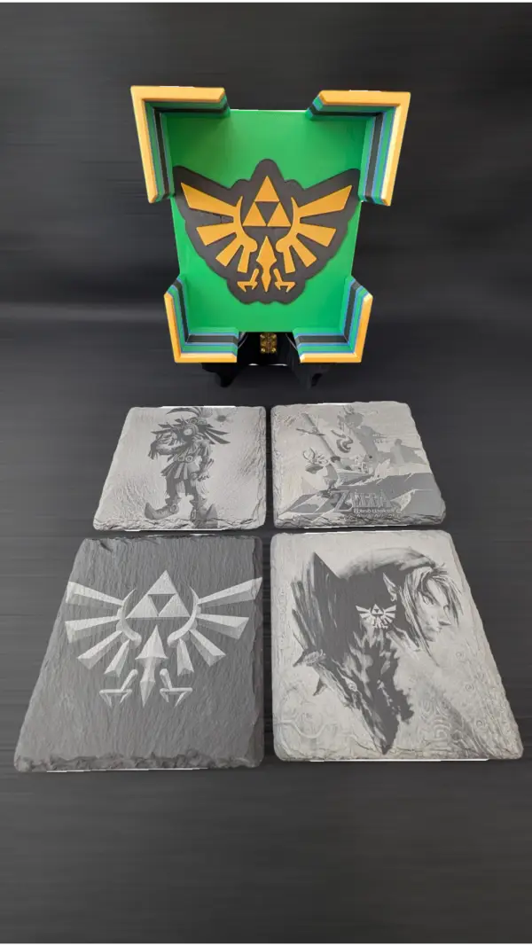 Zelda-themed coaster set complete
