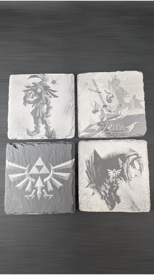 Zelda-themed coaster set