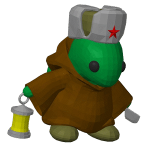 Comrade Tonberry with a Ushanka Cap 3MF & STL